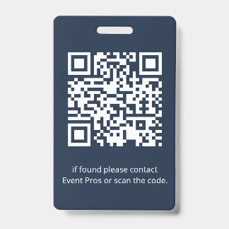 Custom Professional Event Staff ID Badge