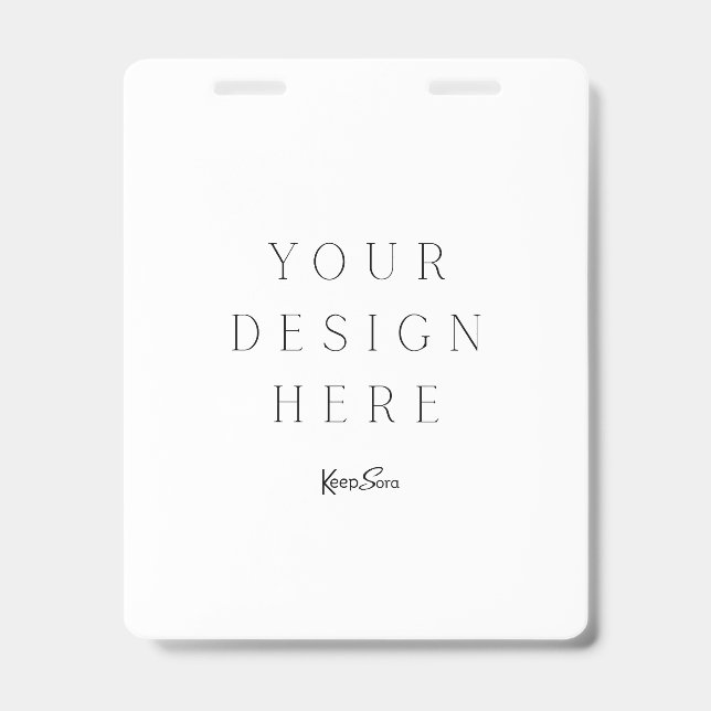 Custom Professional ID Badge (Front)