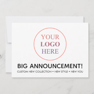 Custom Professional Logo – No Minimum Order Announcement
