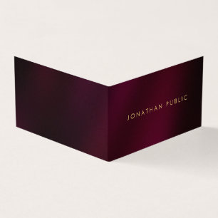 Custom Professional Modern Elegant Luxury Folded Business Card