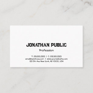 Custom Professional Modern Minimalist Template Business Card