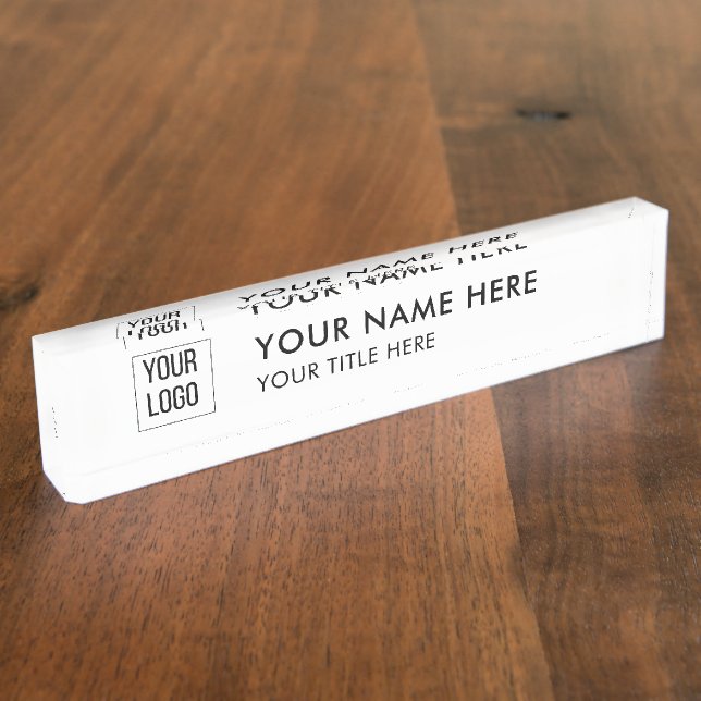 Custom Professional Name Plate (Side)