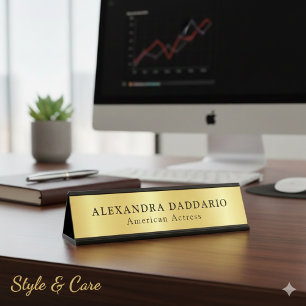 Custom Professional Name Plate – Name & Title