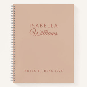 Custom Professional Notebook Modern Pink