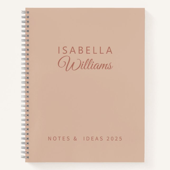 Custom Professional Notebook Modern Pink (Front)