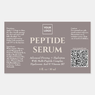 Custom Professional Peptide Serum Skincare Label