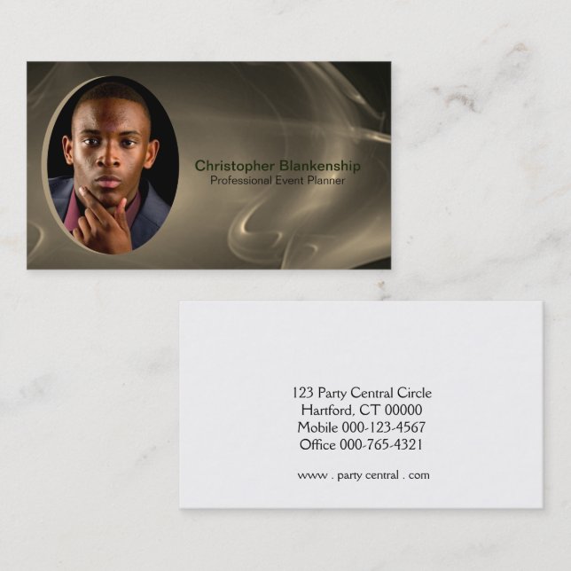 Custom Professional Photo Any Occupation Business Card (Front/Back)