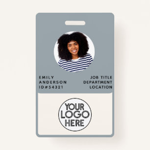Custom Professional Photo ID Company Logo  Badge ID Badge