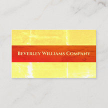 Custom Professional Yellow and Red Business Card