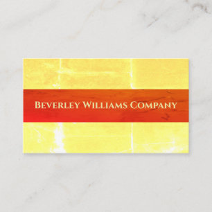 Custom Professional Yellow and Red Business Card