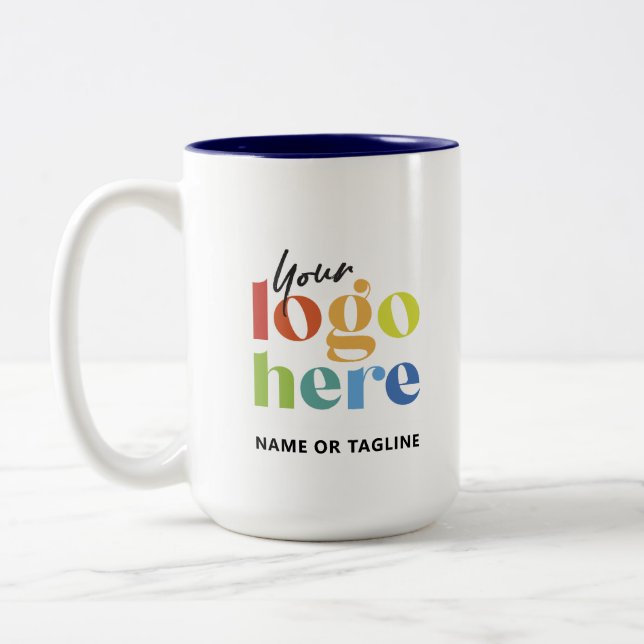 Custom Promotional Branded Logo Mug (Left)