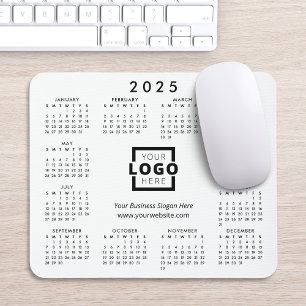 Custom Promotional Business Logo 2025 Calendar Mouse Pad