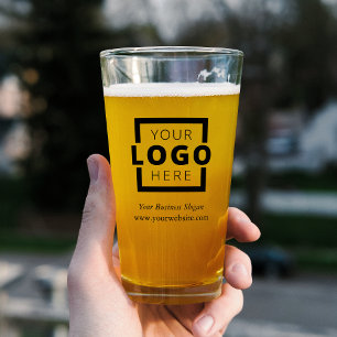 Custom Promotional Business Logo Branded Glass