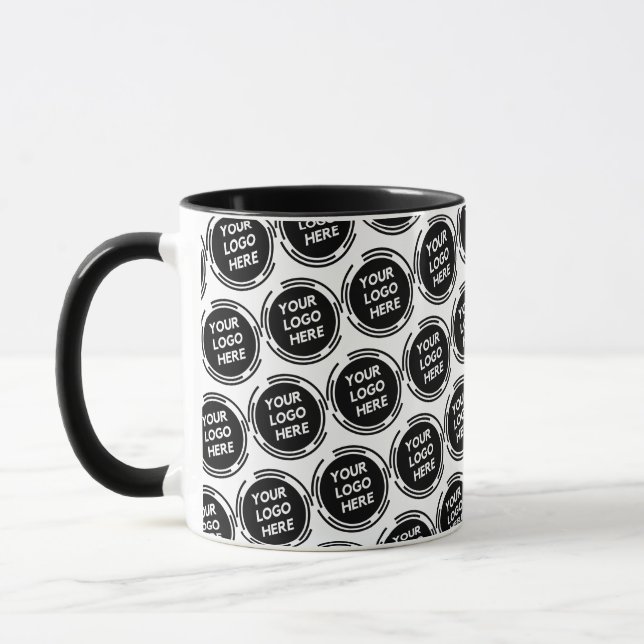 Custom Promotional Business Logo Branded Mug (Left)