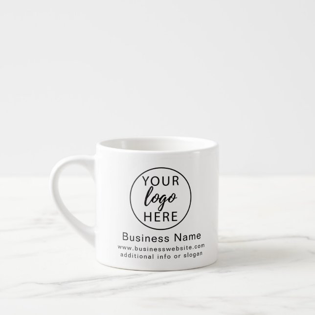 Custom Promotional Business Logo Espresso Cup (Left)