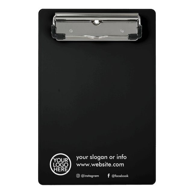 Custom Promotional Business Logo Mini Clipboard (Front)