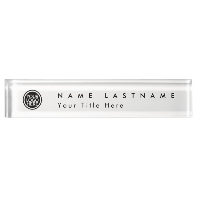 Custom Promotional Business Logo  Nameplate (Front)