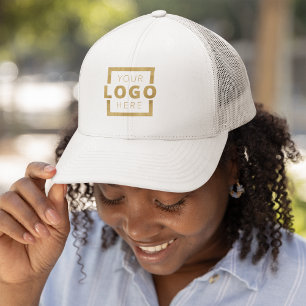 Custom Promotional Business Logo Uniform Gold Trucker Hat