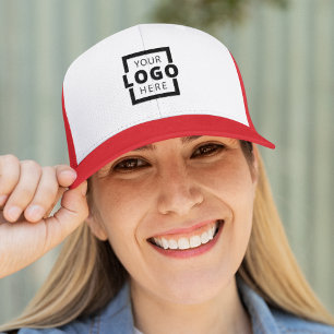 Custom Promotional Business Logo Uniform Red Trucker Hat