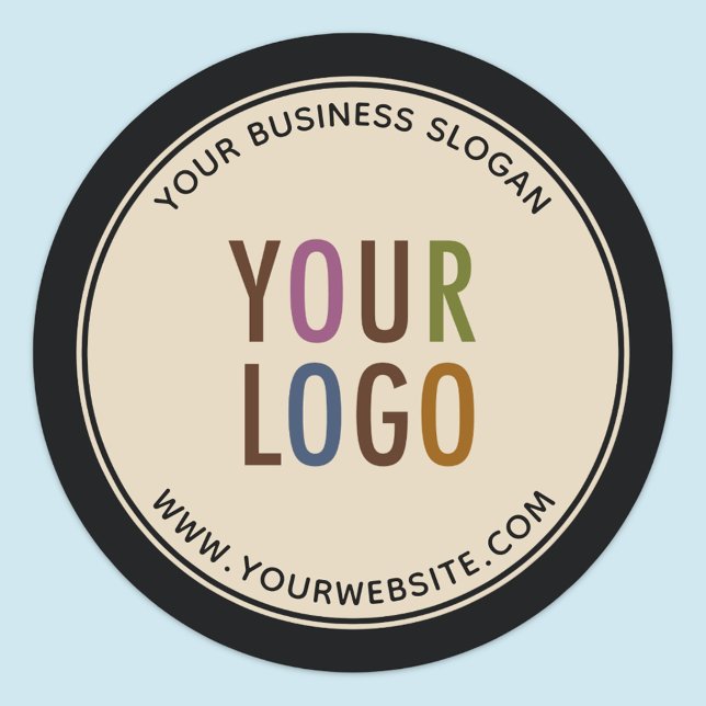 Custom Promotional Business Stickers Company Logo (MISOOK Round Promotional Sticker with Logo)