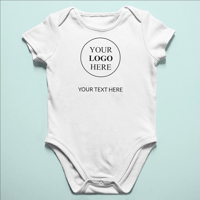 Custom Promotional Logo – No Minimum Order Baby Bodysuit (Creator Uploaded)