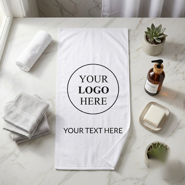 Custom Promotional Logo – No Minimum Order Bath Towel (Creator Uploaded)