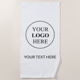Custom Promotional Logo – No Minimum Order Beach Towel
