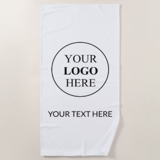 Custom Promotional Logo – No Minimum Order Beach Towel
