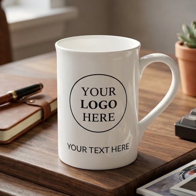 Custom Promotional Logo – No Minimum Order Bone China Mug (Creator Uploaded)