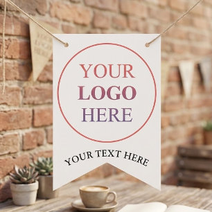 Custom Promotional Logo – No Minimum Order Bunting