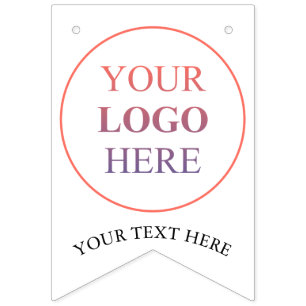 Custom Promotional Logo – No Minimum Order Bunting