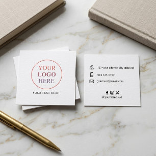 Custom Promotional Logo – No Minimum Order Calling Card