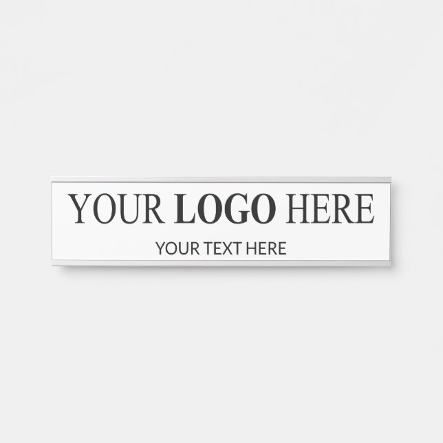 Custom Promotional Logo – No Minimum Order Door Sign (Front)