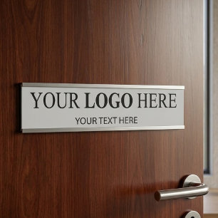 Custom Promotional Logo – No Minimum Order Door Sign