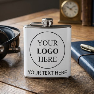 Custom Promotional Logo – No Minimum Order Hip Flask