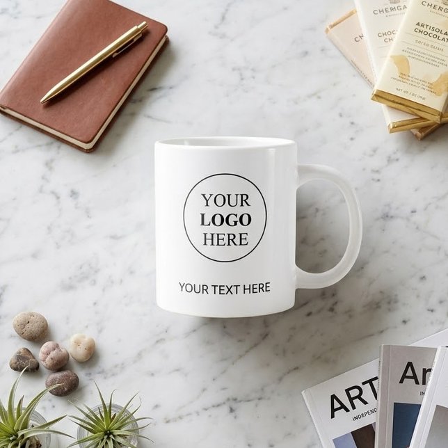 Custom Promotional Logo – No Minimum Order Large Coffee Mug (Creator Uploaded)