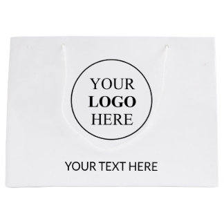 Custom Promotional Logo – No Minimum Order Large Gift Bag