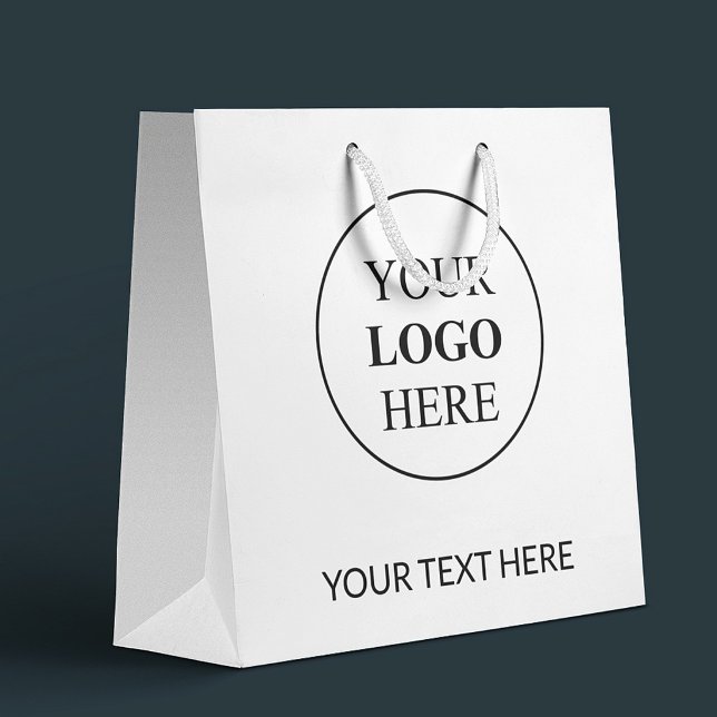 Custom Promotional Logo – No Minimum Order Large Gift Bag (Creator Uploaded)