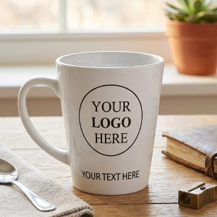 Custom Promotional Logo – No Minimum Order Latte Mug