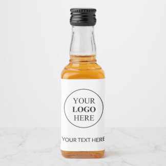 Custom Promotional Logo – No Minimum Order Liquor Bottle Label