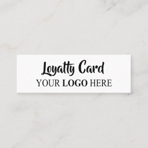 Custom Promotional Logo – No Minimum Order Loyalty Card
