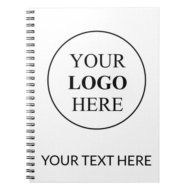 Custom Promotional Logo – No Minimum Order Notebook (Front)