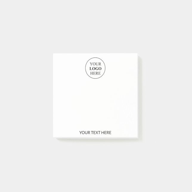 Custom Promotional Logo – No Minimum Order Post-it Notes (Front)
