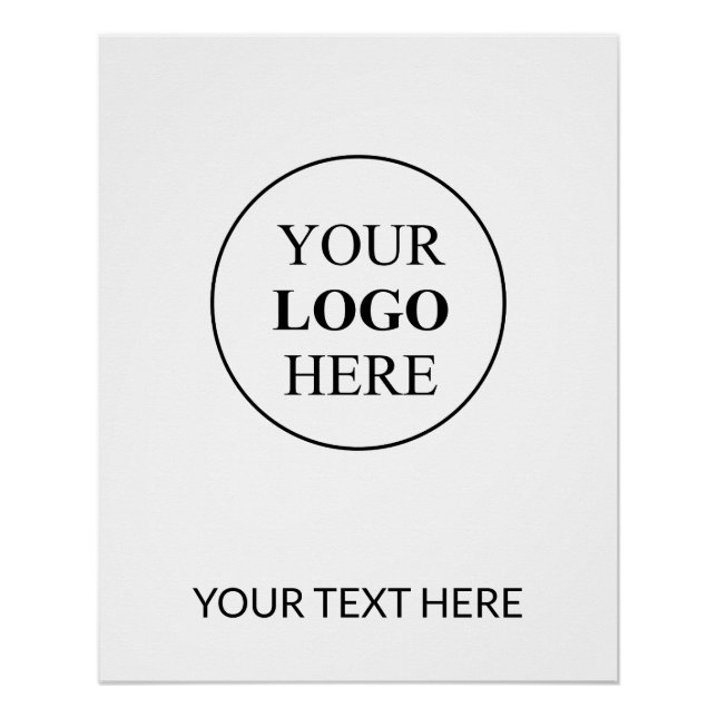 Custom Promotional Logo – No Minimum Order Poster (Front)