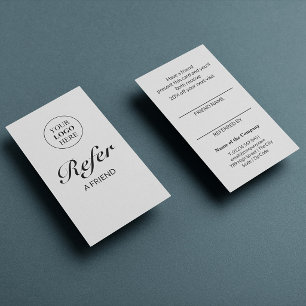 Custom Promotional Logo – No Minimum Order Referral Card