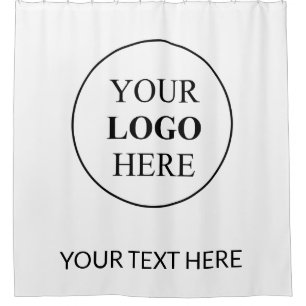 Custom Promotional Logo – No Minimum Order Shower Curtain