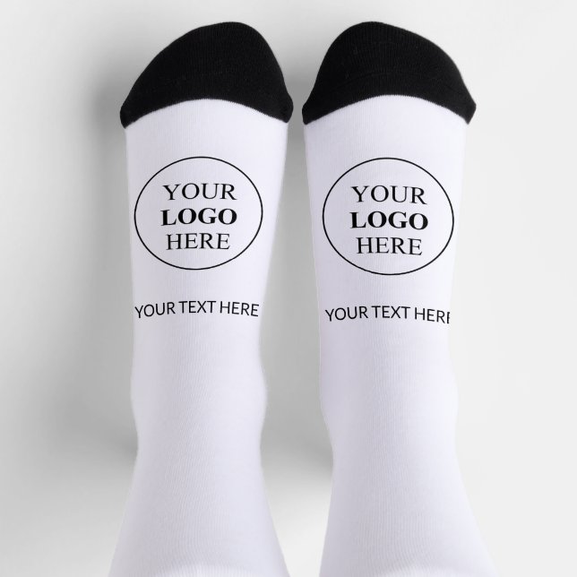 Custom Promotional Logo – No Minimum Order Socks (Top)