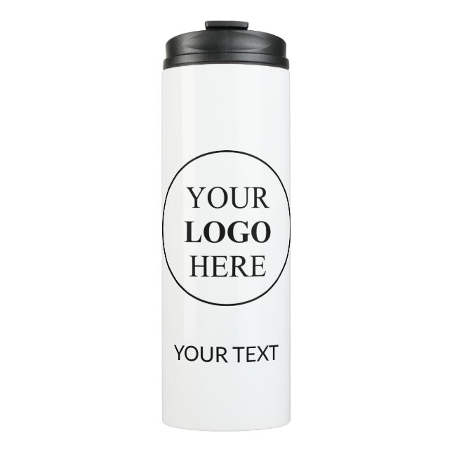 Custom Promotional Logo – No Minimum Order Thermal Tumbler (Front)
