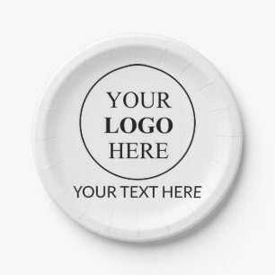 Custom Promotional Logo Paper Plate