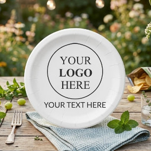 Custom Promotional Logo Paper Plate